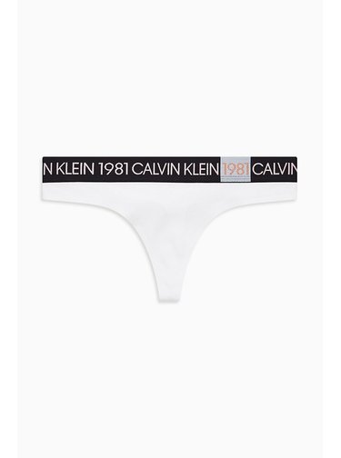 Calvin Klein bílá dámská tanga Thong
