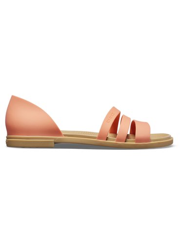 Crocs lososové sandály Tulum Open Flat