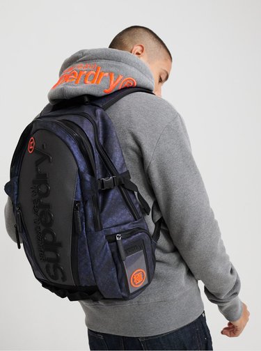 Šedo-modrý batoh Superdry