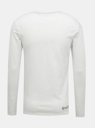 Bílé pánské tričko s lampasem Superdry