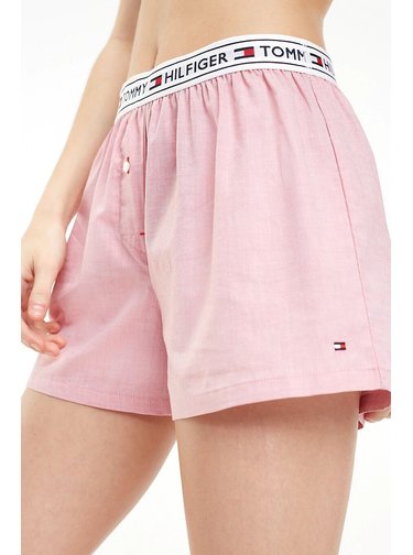 Tommy Hilfiger růžové dámské domácí kraťasy Woven Short