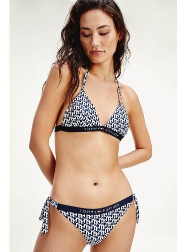 Tommy Hilfiger vzorovaný spodní díl plavek Cheeky String Slide Tie Bikini