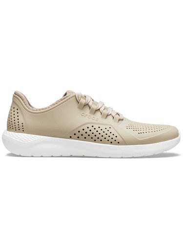 Crocs béžové tenisky LiteRide Pacer Cobblestone/White