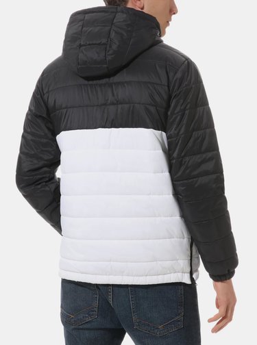 Bílo-černý pánský prošívaný anorak VANS