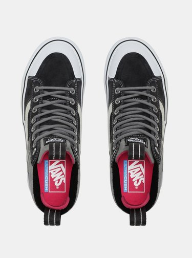 Šedé dámske kožené tenisky VANS