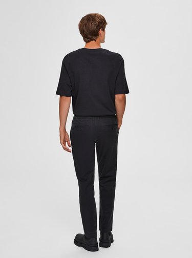 Čierne chino nohavice Selected Homme New Paris