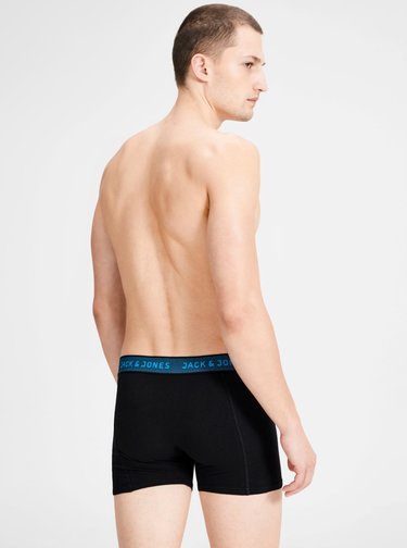 Sada troch čiernych boxeriek Jack & Jones