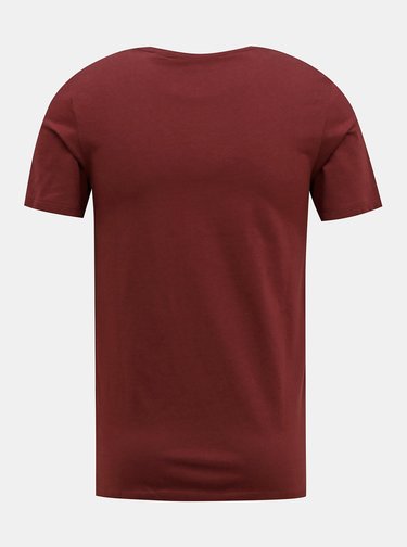 Vínové tričko Jack & Jones Barista