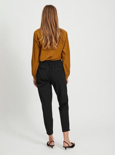Černé slim fit kalhoty .OBJECT Lisa