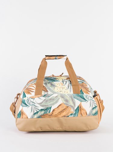 Krémovo-béžová vzorovaná cestovná taška Rip Curl