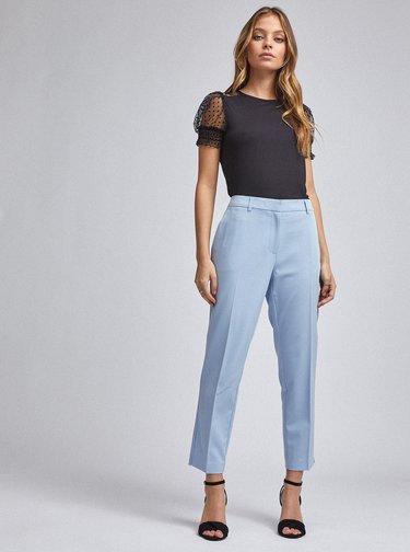 Pantaloni chino pentru femei Dorothy Perkins Petite - albastru deschis