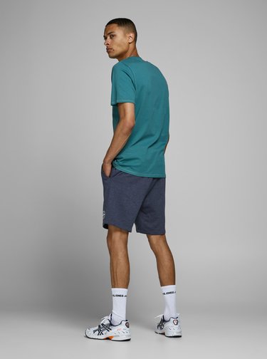Modré teplákové kraťasy Jack & Jones