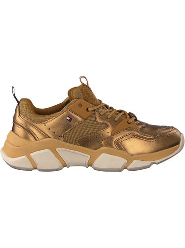 Tommy Hilfiger zlaté tenisky Metallic Tommy Chunky Sneaker Dark Gold