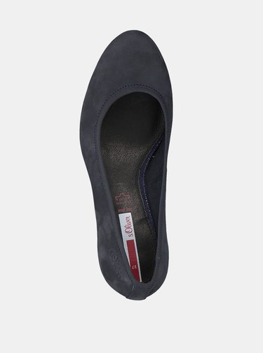 Pantofi cu toc pentru femei s.Oliver - albastru inchis