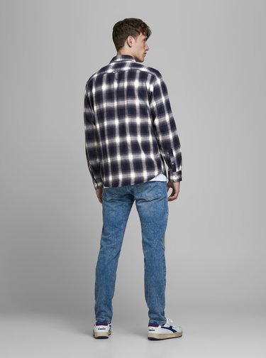 Zelená kockovaná košeľa Jack & Jones Eplain