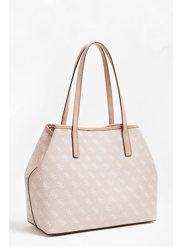 Guess pudrová kabelka Vikky 4G All Over Shopper