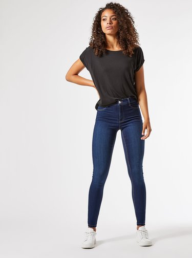 Tmavě modré skinny fit džíny Dorothy Perkins Tall