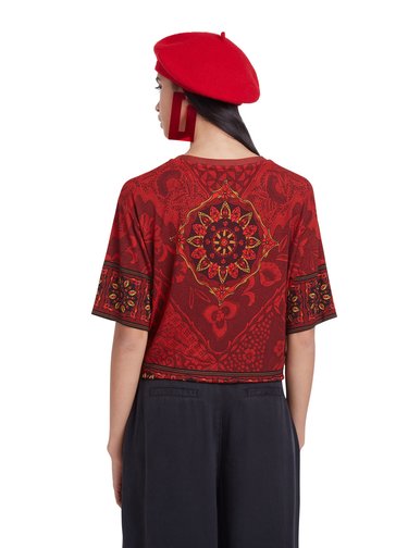 Desigual červené tričko TS Illinois