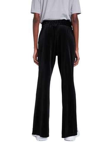 Desigual černé tepláky Pant Pintuck Solid Color Black Velour