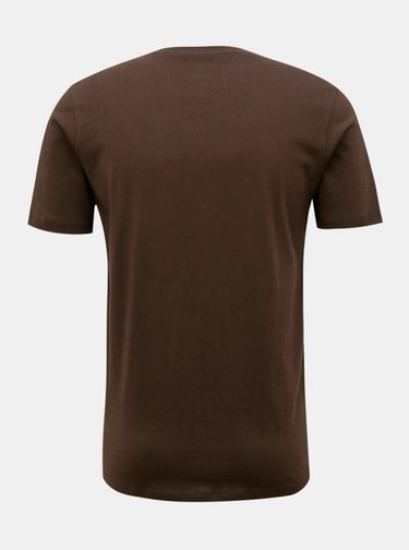 Tmavě hnědé basic tričko Selected Homme The Perfect