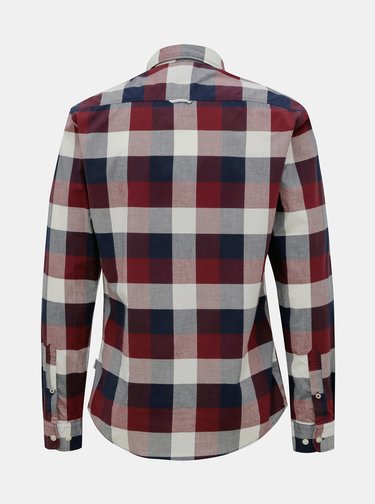 Červeno-modrá kostkovaná košile Jack & Jones Eplain