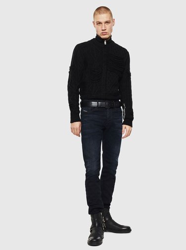 Černé pánské slim fit džíny Diesel