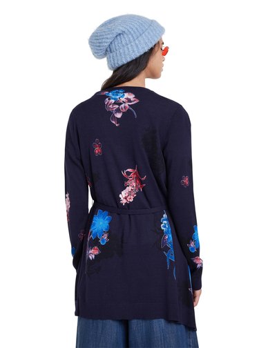 Desigual tmavě modrý kardigan Jers Oporto