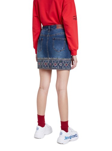 Desigual modrá sukně Fal Denver