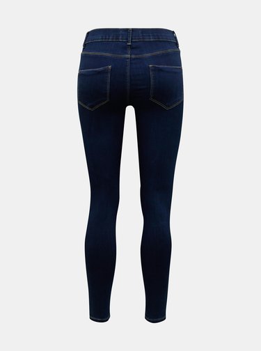 Tmavomodré skinny fit rifle Dorothy Perkins