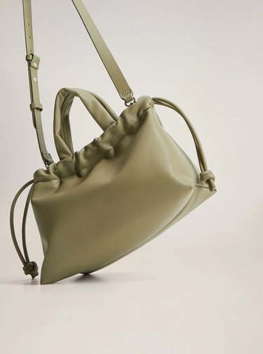 Zelená crossbody kabelka Mango Nordic