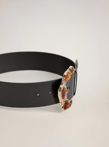 Černý pásek Mango Topaz
