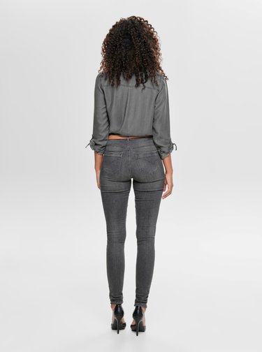 Šedé skinny fit džíny ONLY Paola