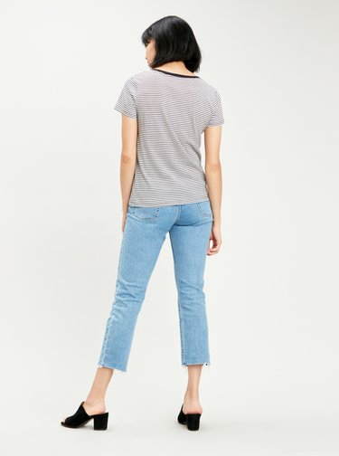 Černo-bílé dámské pruhované tričko Levi's®