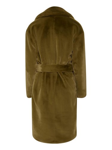 Ichi khaki zimní kabát Ihfrederica JA Fir Green