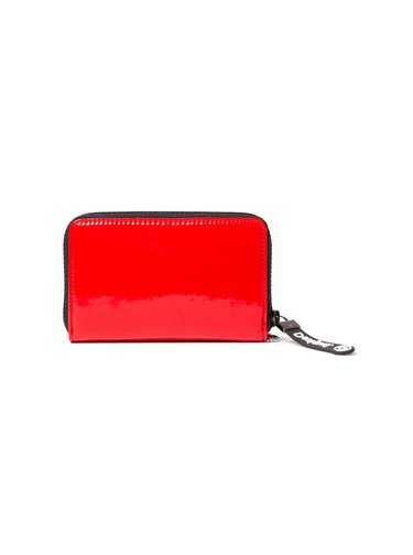 Desigual červená lesklá peněženka Mone Forever Young Mini Zip