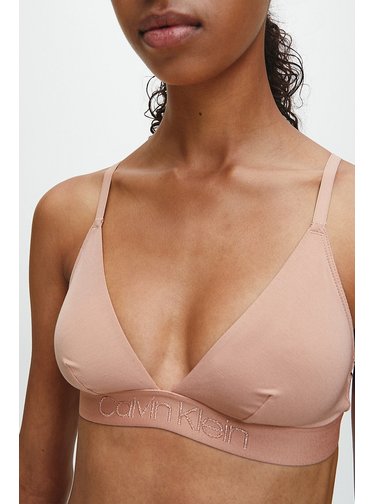 Calvin Klein béžová podprsenka Unlined Triangle