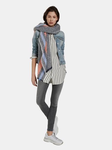 Šedé dámské skinny fit džíny Tom Tailor