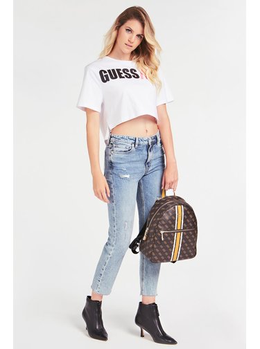 Guess hnědý batoh Lola 4G Logo Backpack