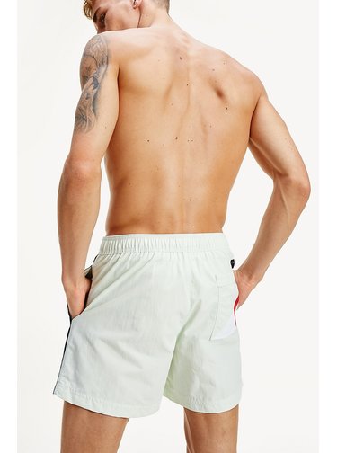 Tommy Hilfiger pánské plavky SF Medium Drawstring Minty