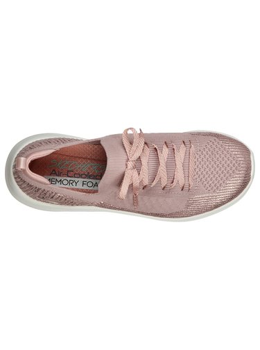 Skechers pudrově růžové tenisky Ultra Flex 2 s lurexovou nití