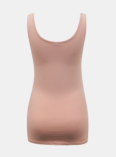 Růžové dlouhé basic tílko ONLY