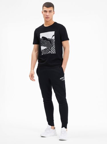 Černé pánské tepláky Puma