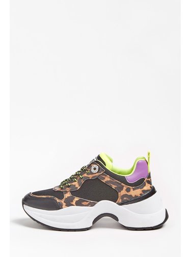 Guess leopardí tenisky Juless Faux Leather Animalier Runnig Shoe