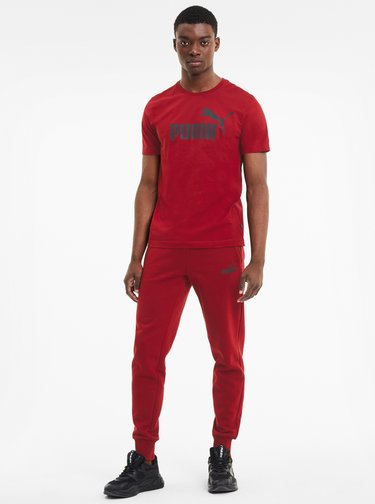 Červené pánské tričko s potiskem Puma