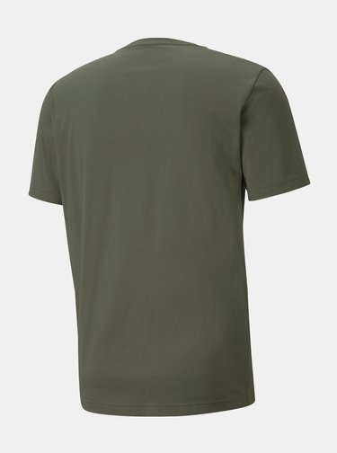 Khaki pánské tričko s potiskem Puma