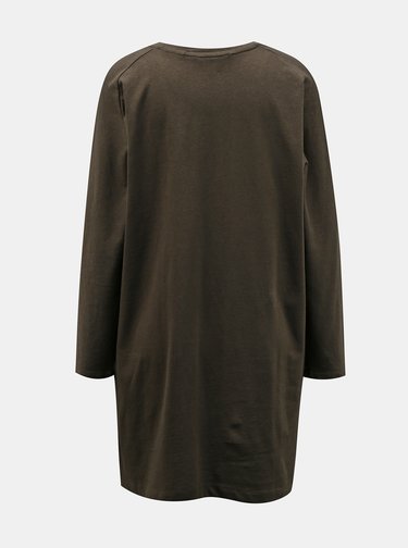 Khaki volné šaty Miss Selfridge