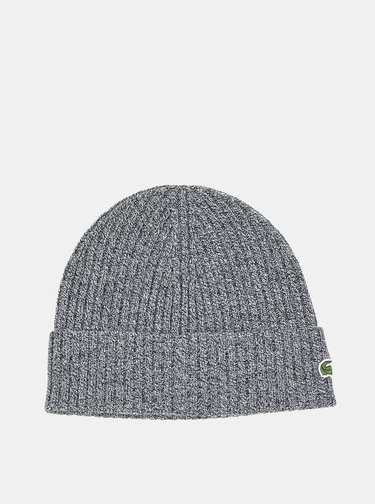 Šedá vlněná čepice Lacoste