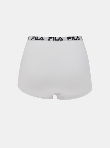 Bílé kalhotky s vysokým pasem FILA