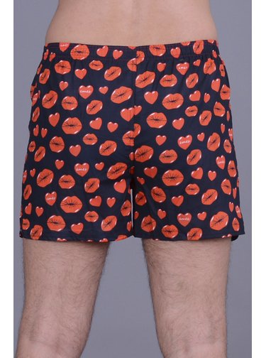 Emes černé pánské trenýrky Kiss