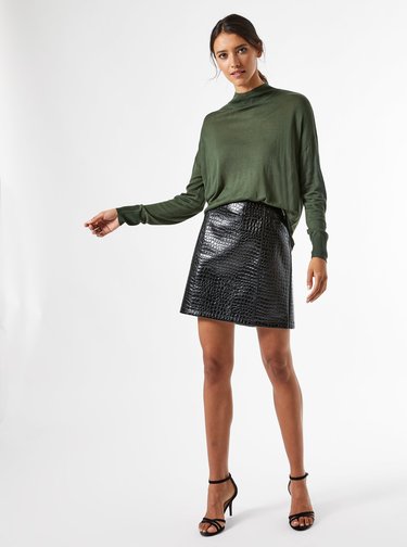 Khaki volný lehký svetr Dorothy Perkins